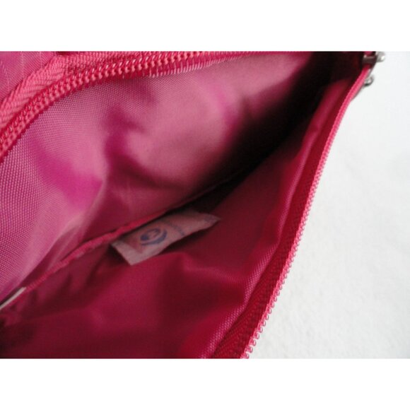 Baggallini Bright Pink and Black Zip Zip Bag - Picture 3 of 5